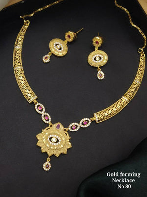 Gold Forming Necklace 2