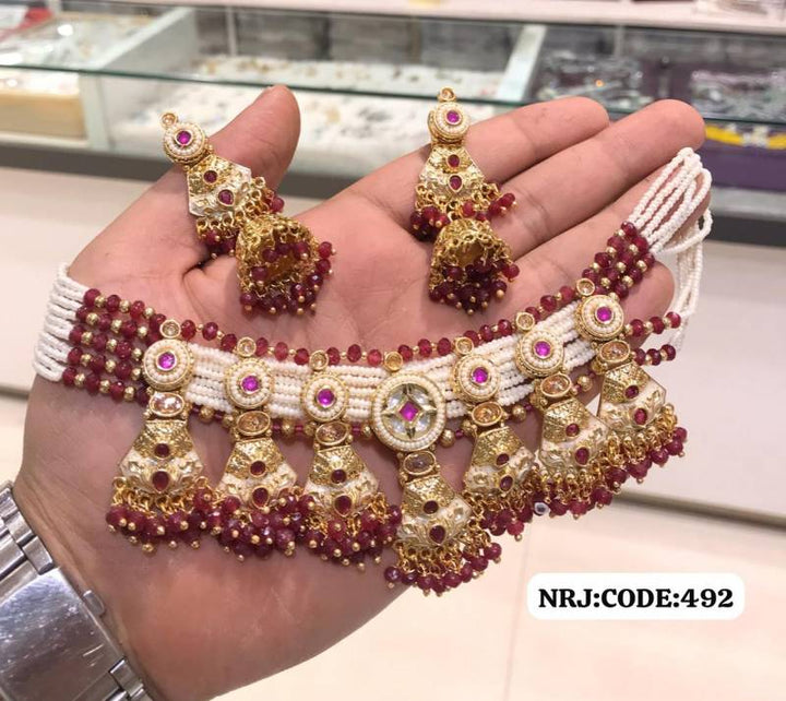 Brass High Gold Kundan Hasdi Set 10