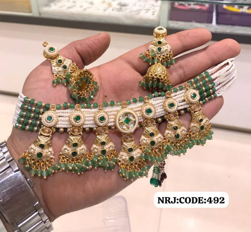 Brass High Gold Kundan Hasdi Set 10