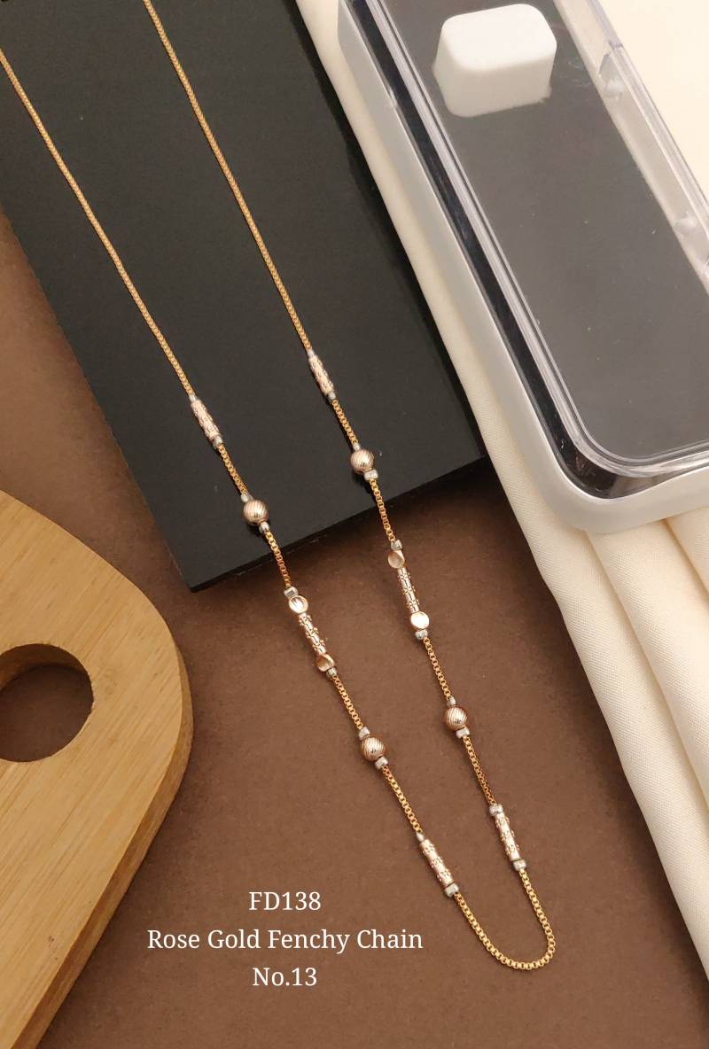 Rose Gold Fancy Chain 1