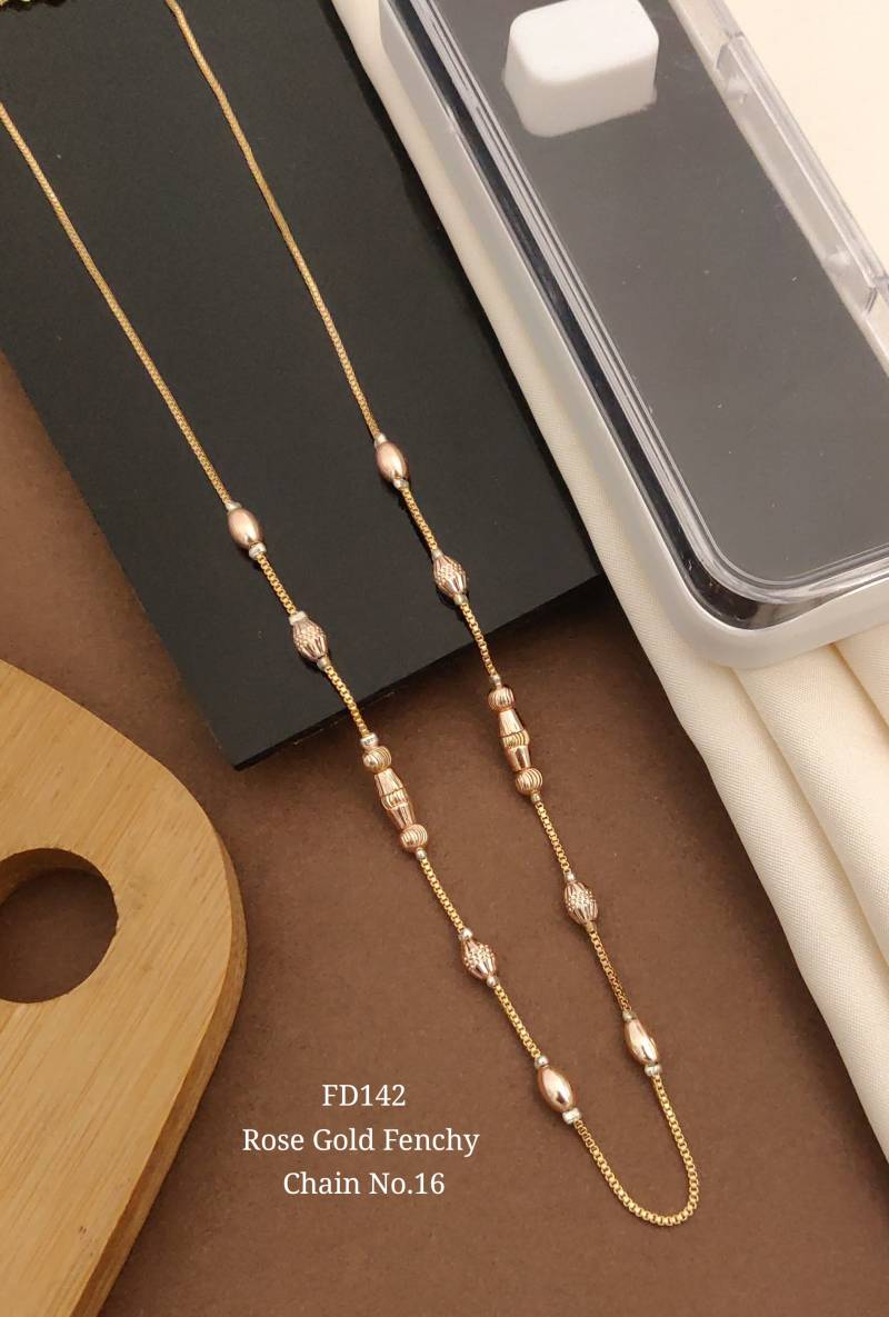 Rose Gold Fancy Chain 1