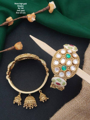 Brass High Gold Bangles 9