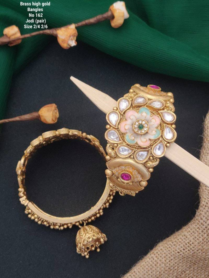 Brass High Gold Bangles 9