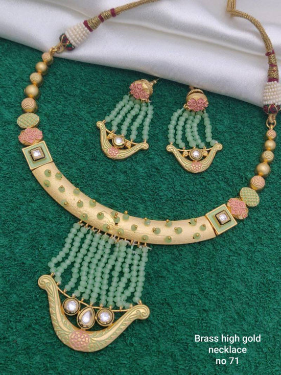 Brass High Gold Necklace 2