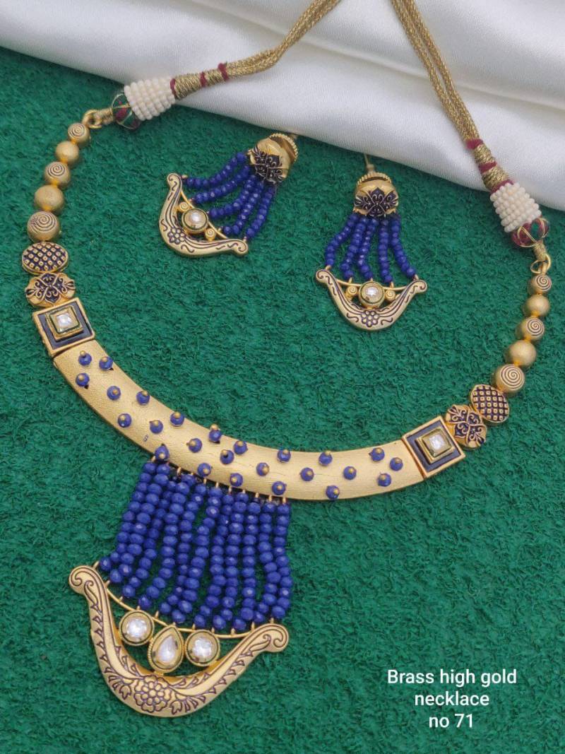 Brass High Gold Necklace 2