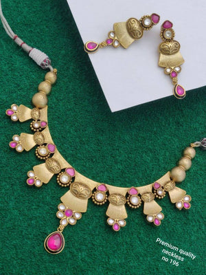 Brass High Gold Necklace 7