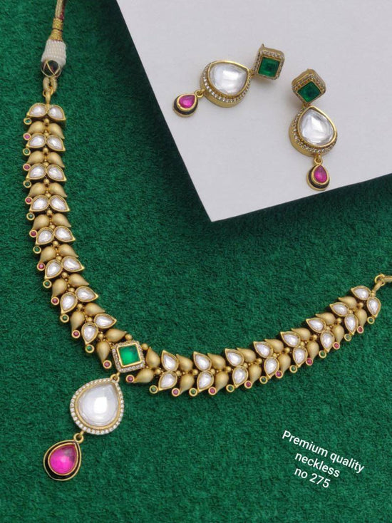 Brass High Gold Necklace 10