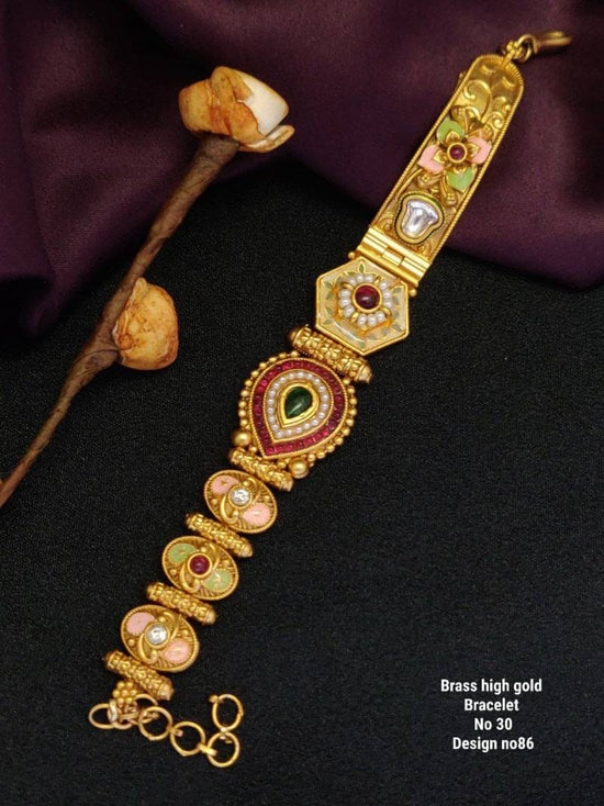 Brass High Gold Bracelet 18