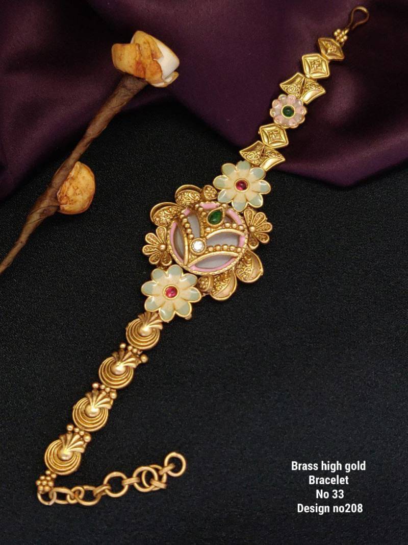 Brass High Gold Bracelet 18