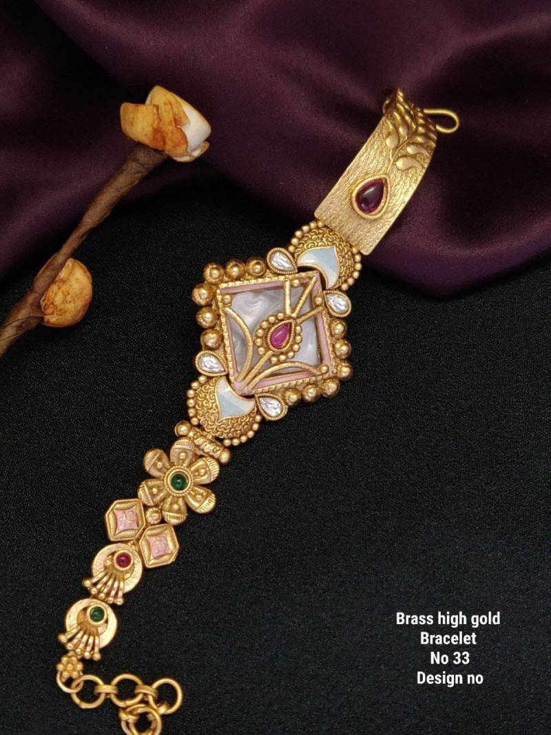 Brass High Gold Bracelet 18