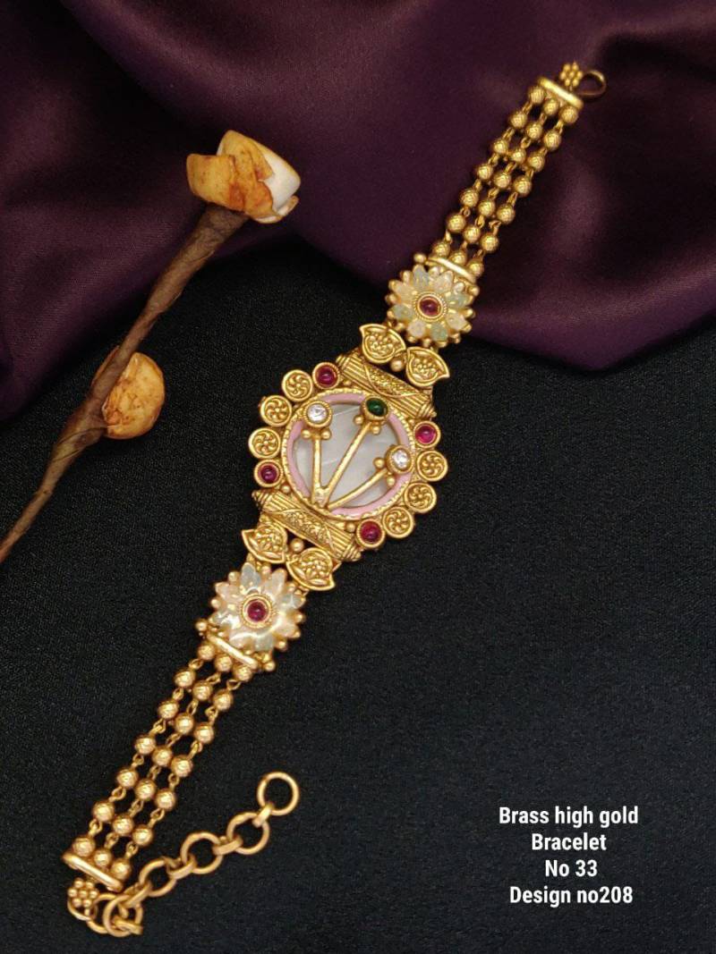 Brass High Gold Bracelet 18