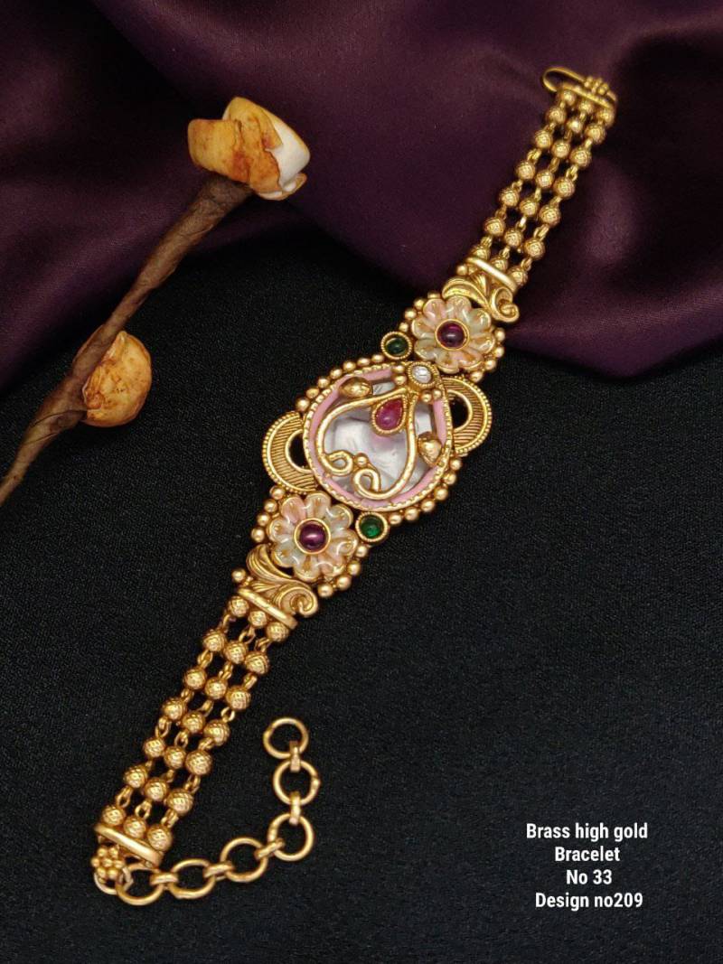 Brass High Gold Bracelet 18