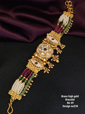 Brass High Gold Bracelet 19