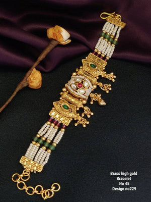 Brass High Gold Bracelet 19