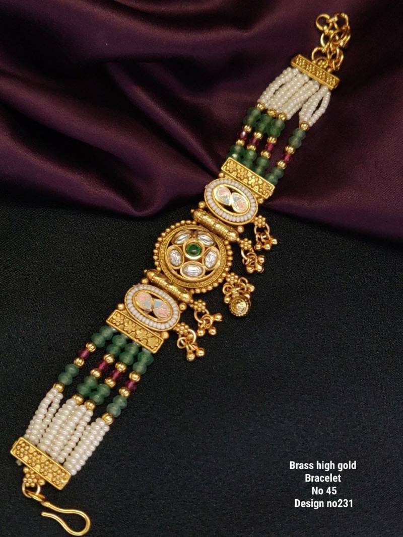 Brass High Gold Bracelet 19