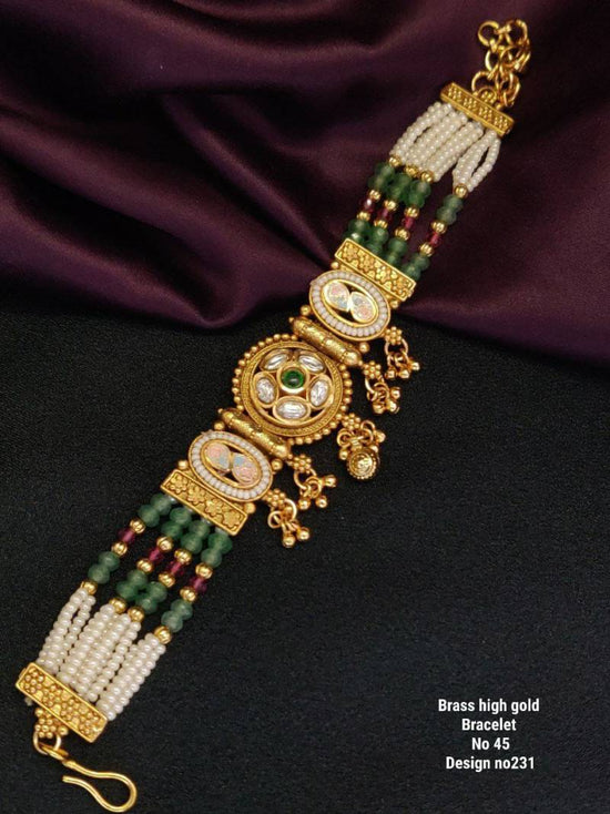 Brass High Gold Bracelet 19