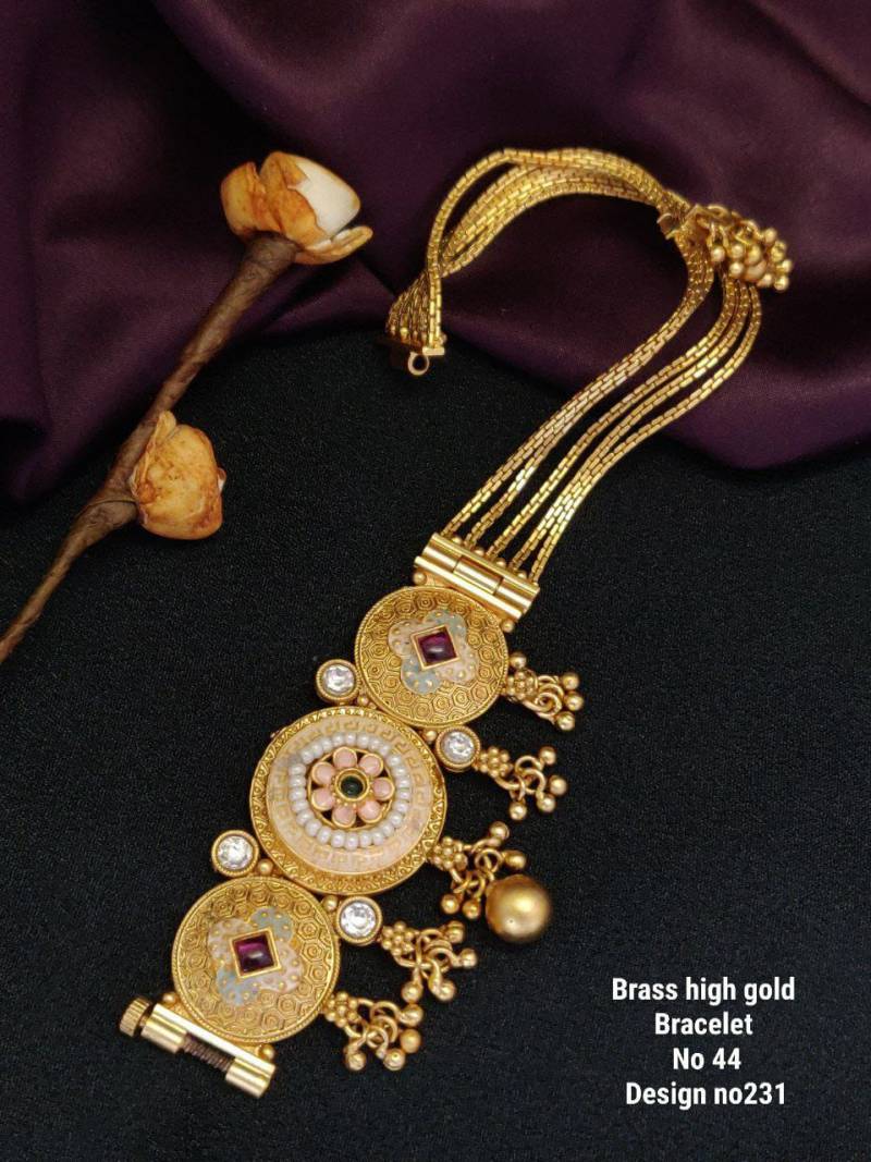 Brass High Gold Bracelet 19
