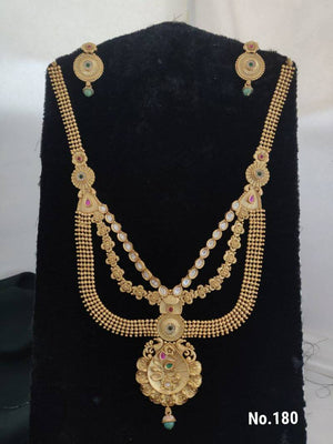 Brass High Gold Necklace 40
