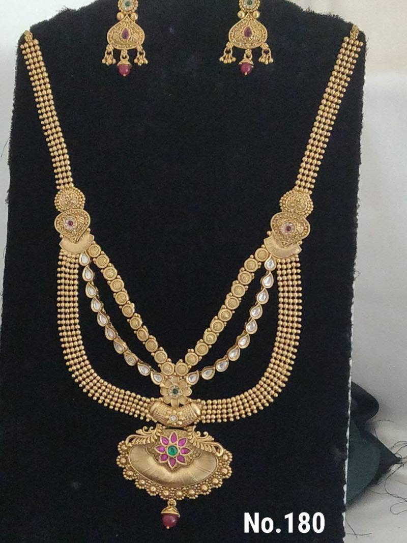 Brass High Gold Necklace 40