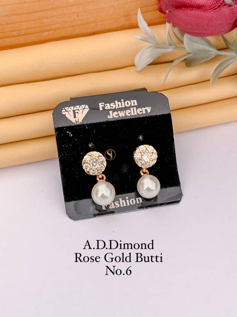 AD Diamond Rose Gold Butti 4 (22 Pcs)