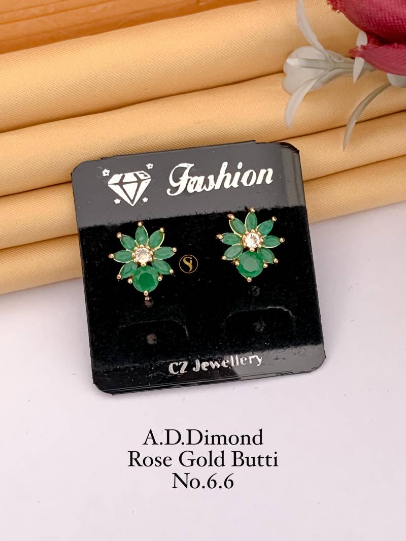 AD Diamond Rose Gold Butti 4 (22 Pcs)