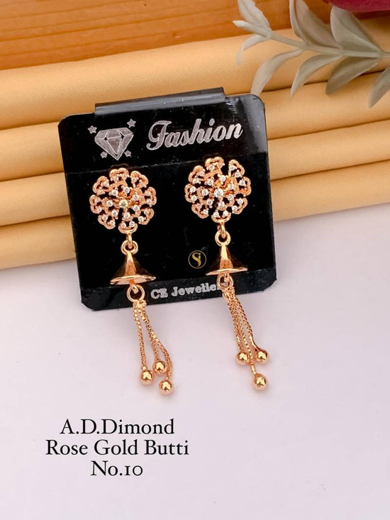 AD Diamond Rose Gold Butti 4 (22 Pcs)