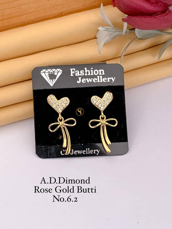 AD Diamond Rose Gold Butti 4 (22 Pcs)