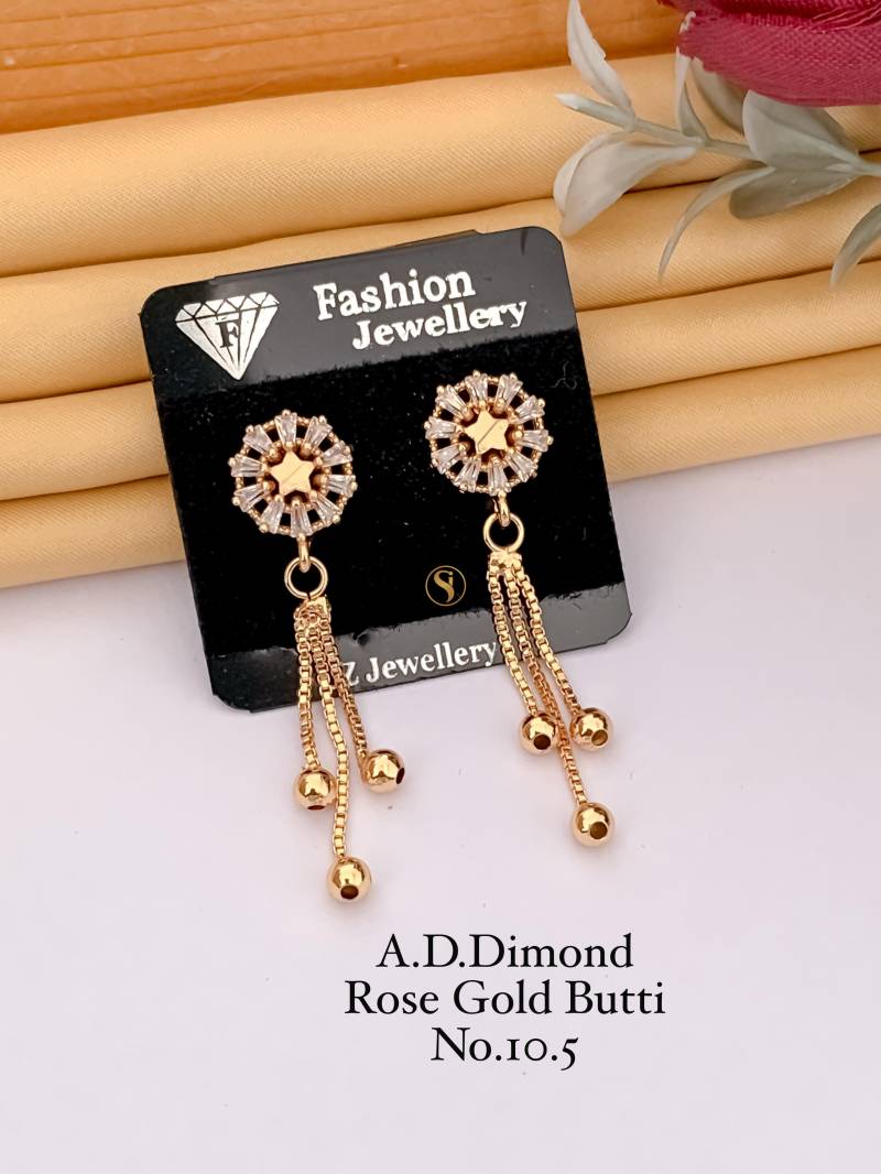 AD Diamond Rose Gold Butti 4 (22 Pcs)