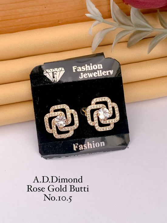 AD Diamond Rose Gold Butti 4 (22 Pcs)