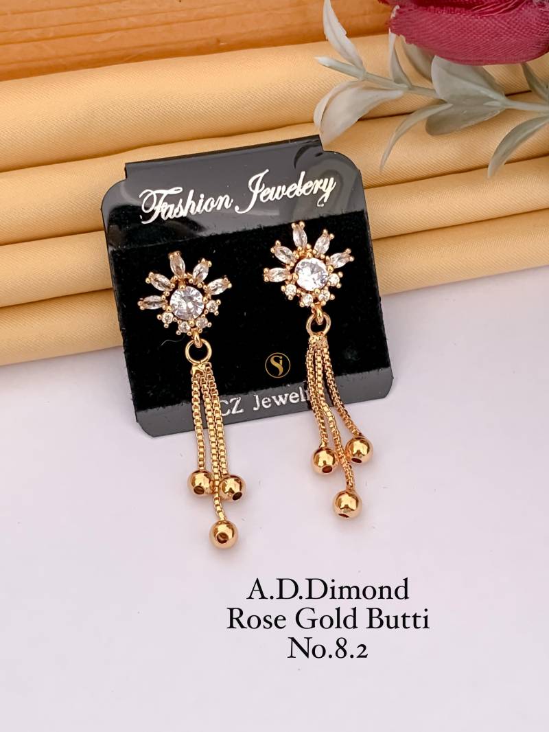 AD Diamond Rose Gold Butti 4 (22 Pcs)