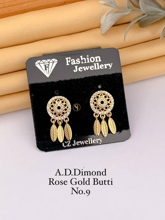 AD Diamond Rose Gold Butti 4 (22 Pcs)