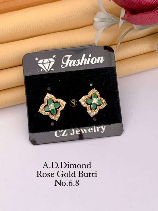 AD Diamond Rose Gold Butti 4 (22 Pcs)