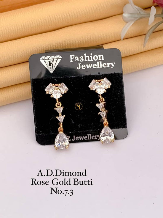 AD Diamond Rose Gold Butti 4 (22 Pcs)