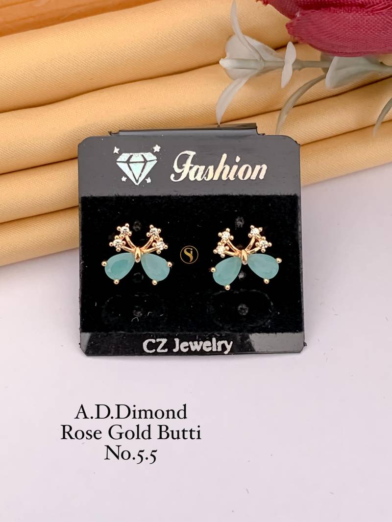AD Diamond Rose Gold Butti 4 (22 Pcs)