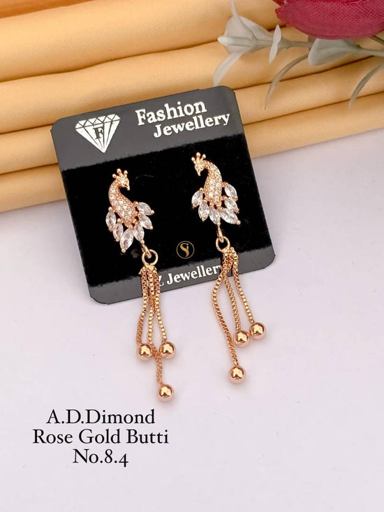 AD Diamond Rose Gold Butti 4 (22 Pcs)