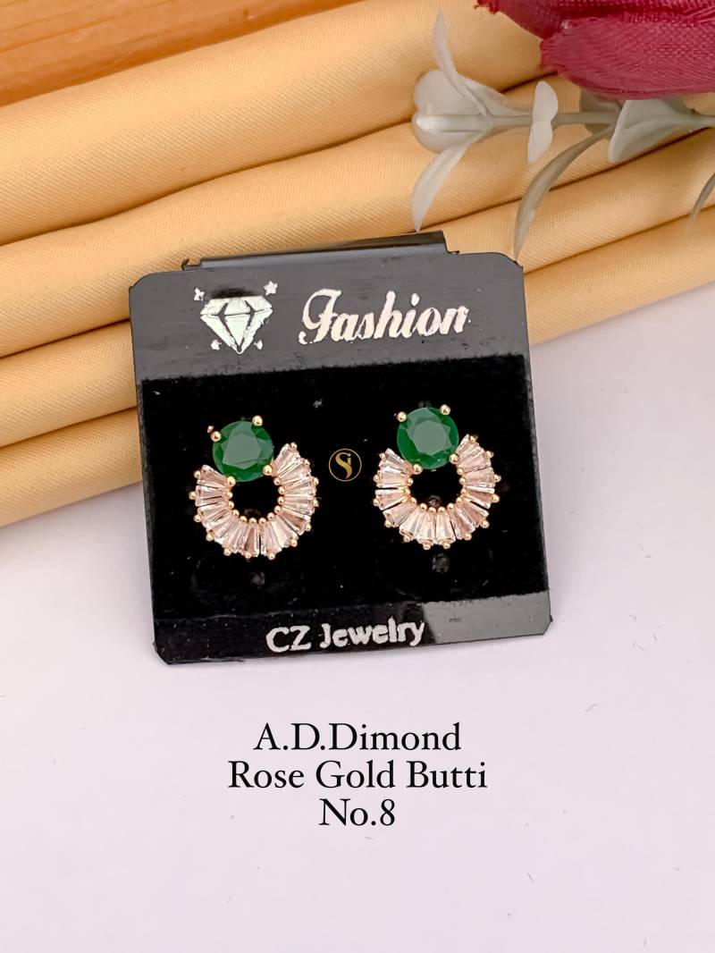 AD Diamond Rose Gold Butti 4 (22 Pcs)