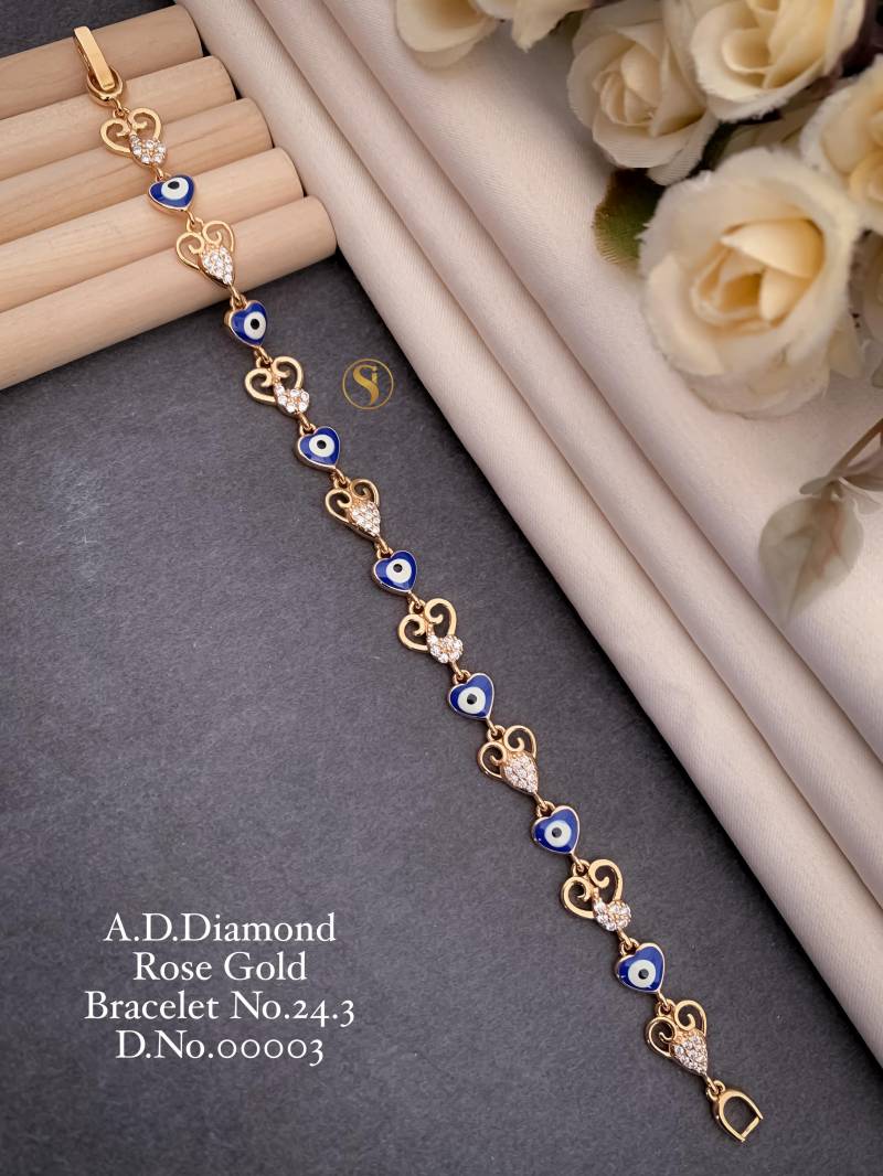 AD Diamond Rose Gold Bracelets 22 (5 Pcs)