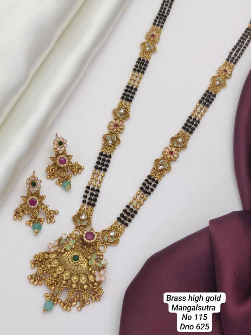 Brass High Gold Mangalsutra 38 (5 Pcs)