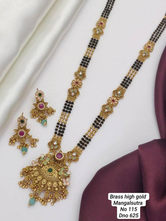 Brass High Gold Mangalsutra 38 (5 Pcs)
