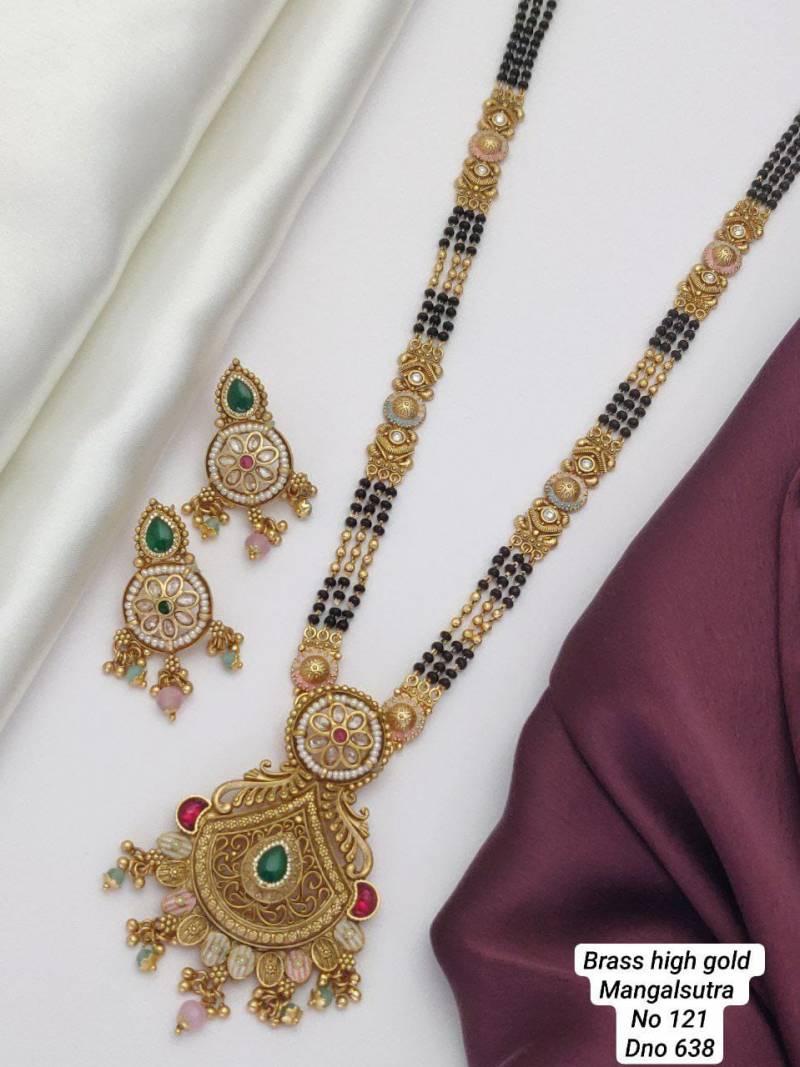 Brass High Gold Mangalsutra 39 (4 Pcs)
