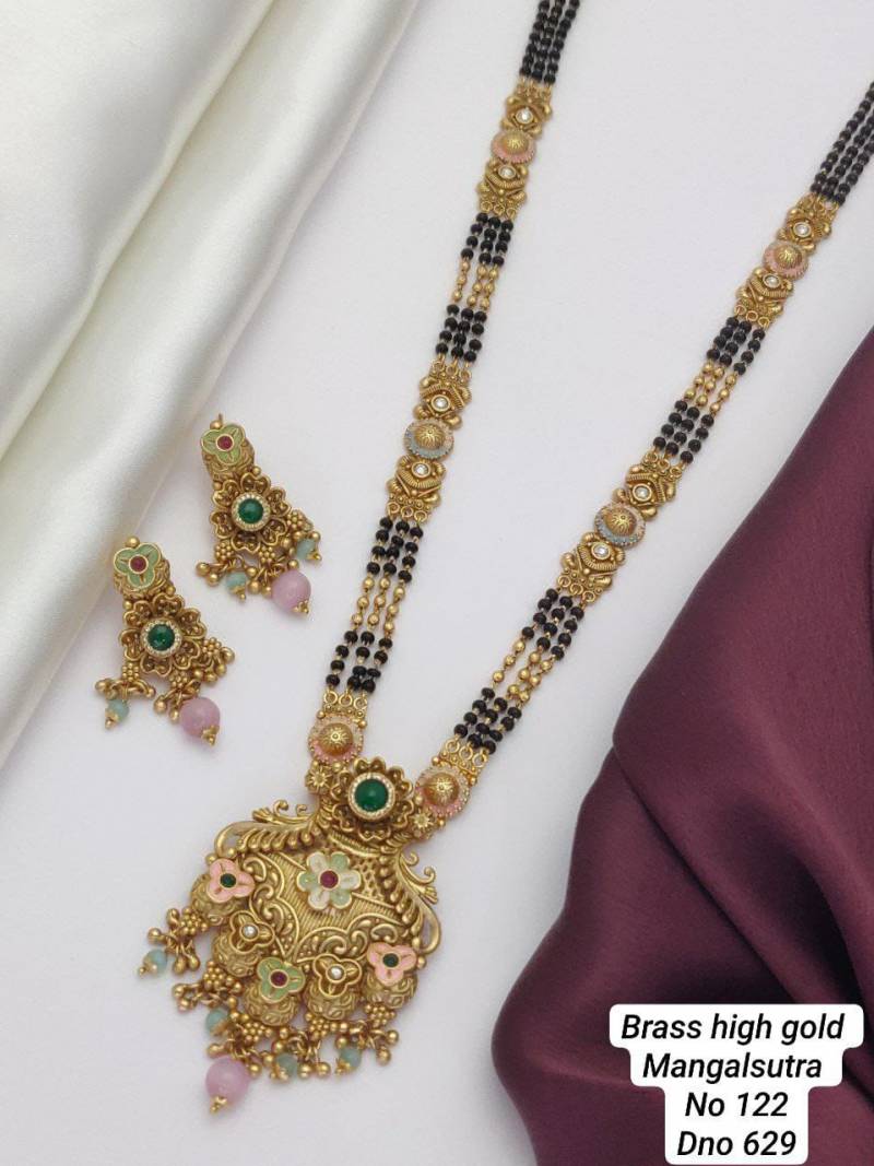 Brass High Gold Mangalsutra 39 (4 Pcs)