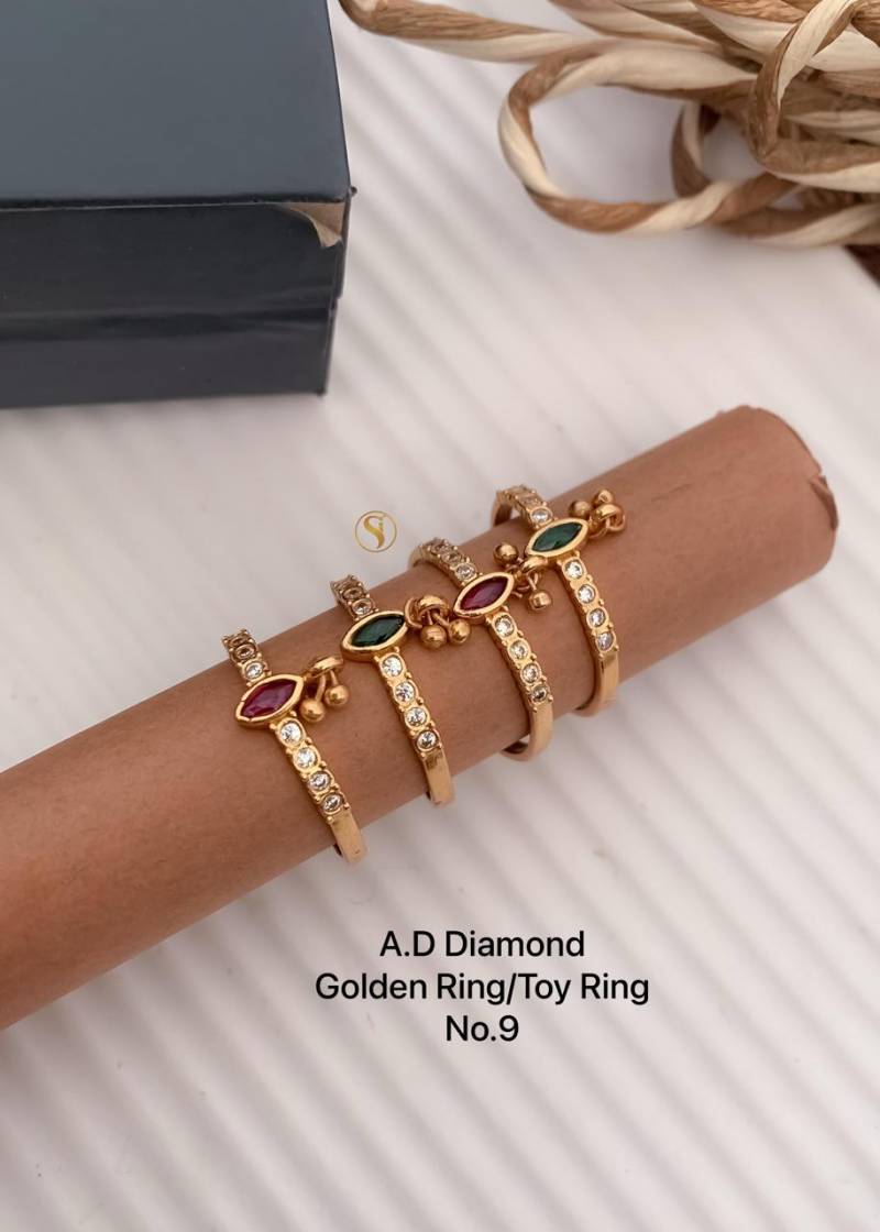 Ad Diamond Matt Golden Ring 4 (13 Pcs)