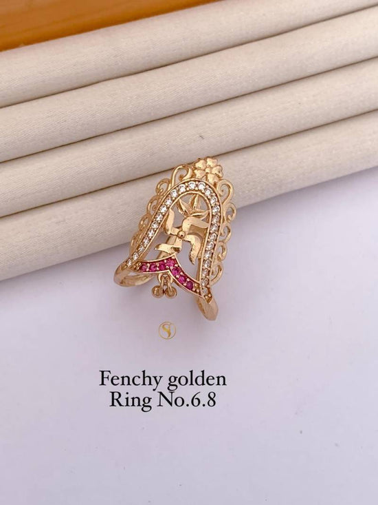 Ad Diamond Matt Golden Ring 4 (13 Pcs)