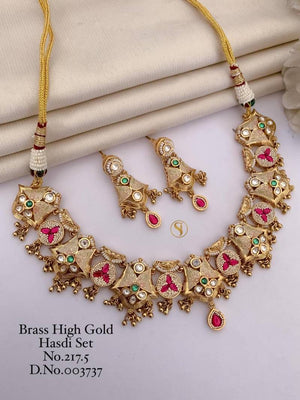 Brass High Gold Hasdi Set 92 (2 Pcs)