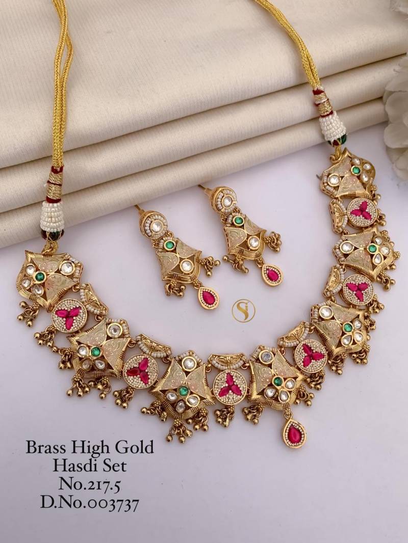 Brass High Gold Hasdi Set 92 (2 Pcs)