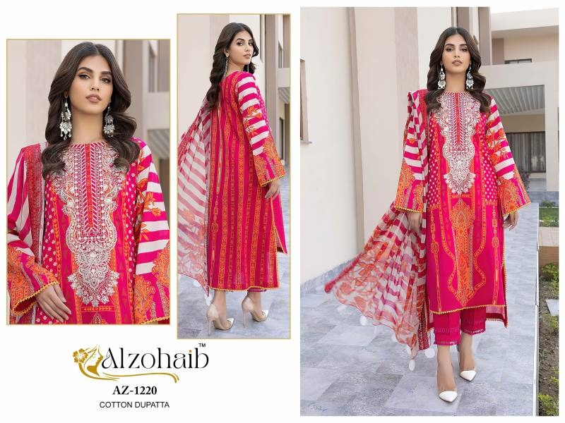 Alzohaib Az 1220 Chiffon Dupatta Readymade (1 Pcs)