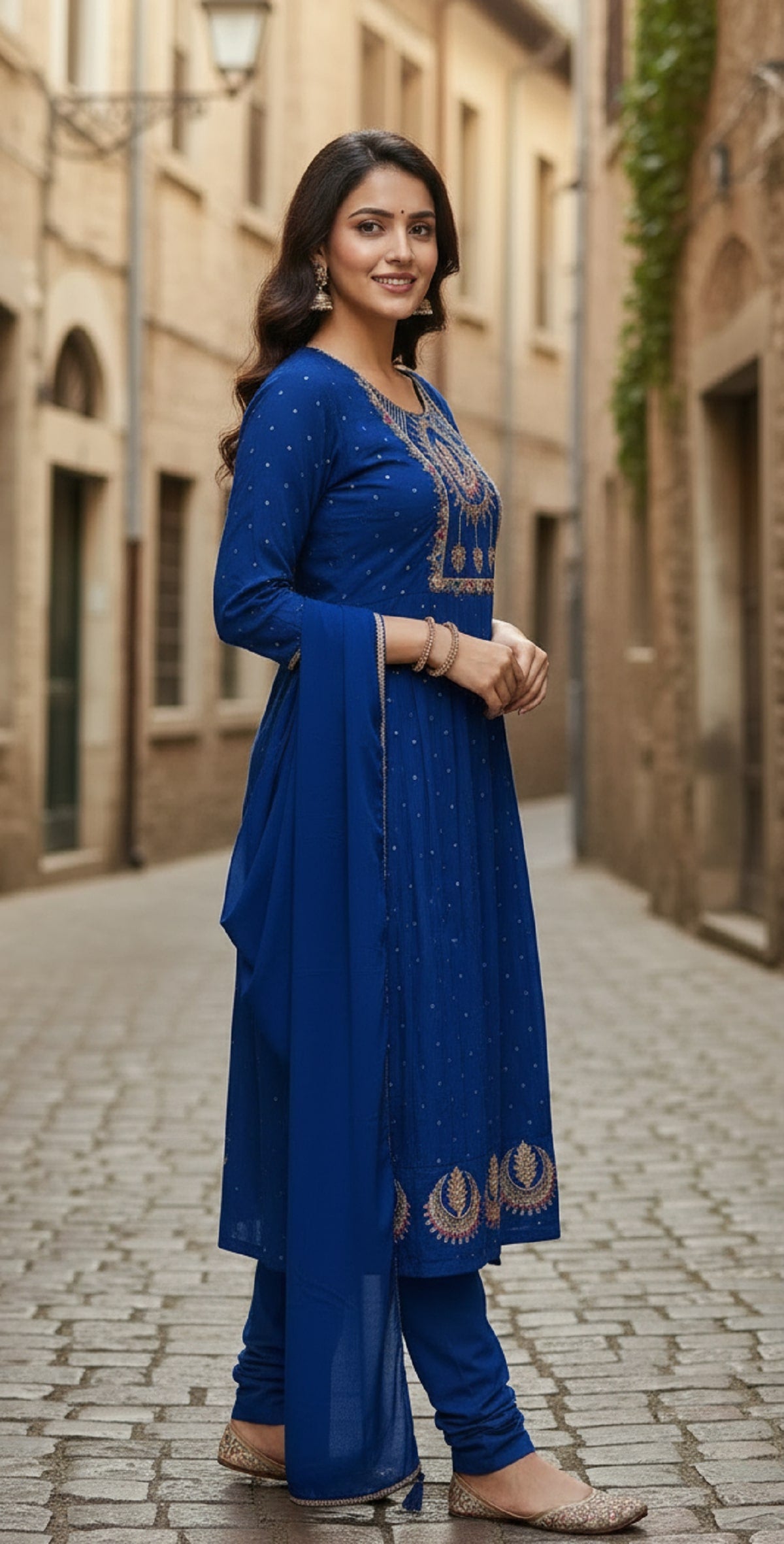 Navya Kurti 234 Vichitra Silk Kurti Set