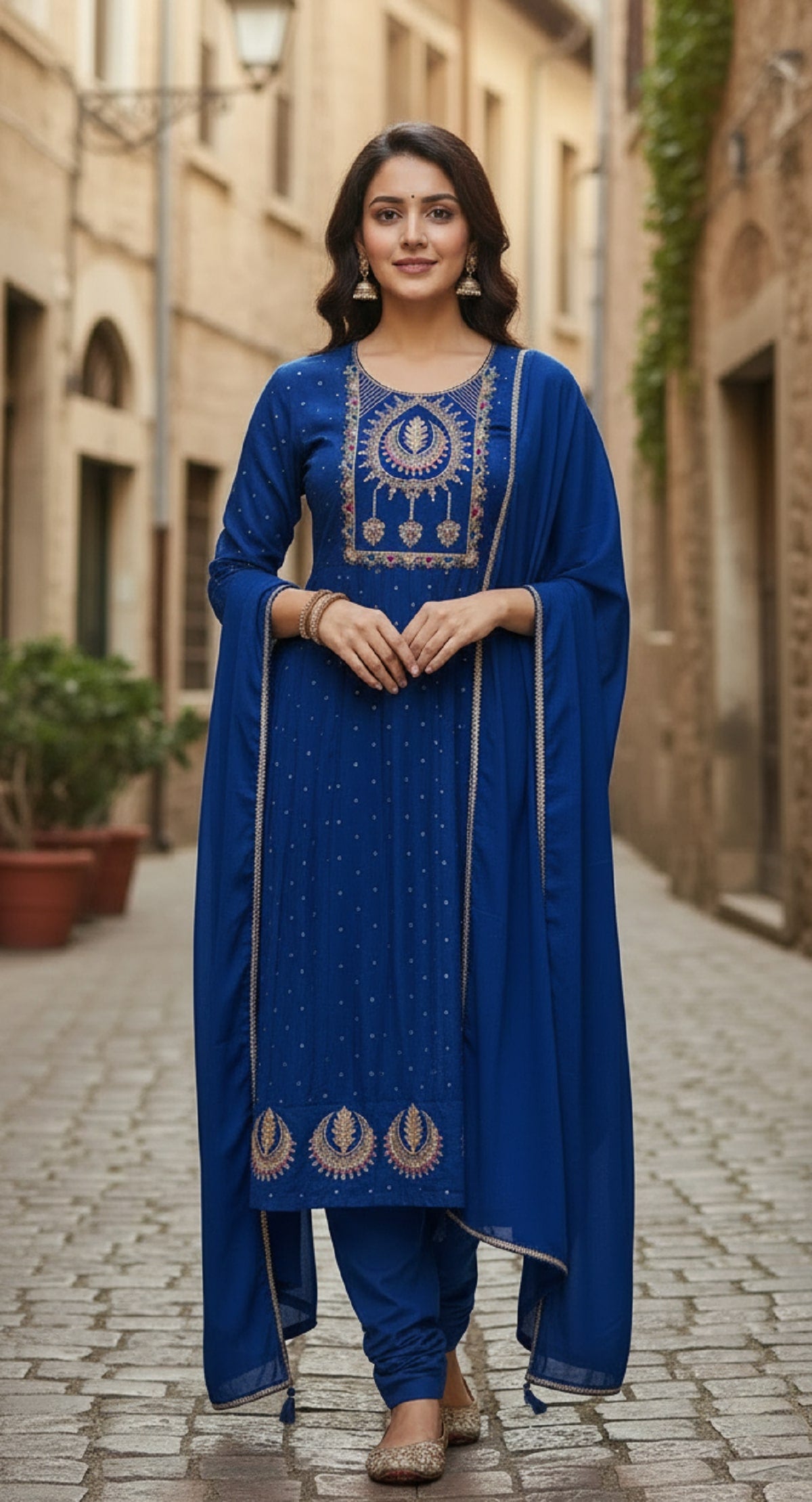 Navya Kurti 234 Vichitra Silk Kurti Set