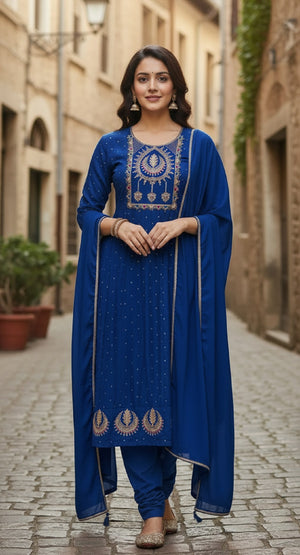 Navya Kurti 234 Vichitra Silk Kurti Set