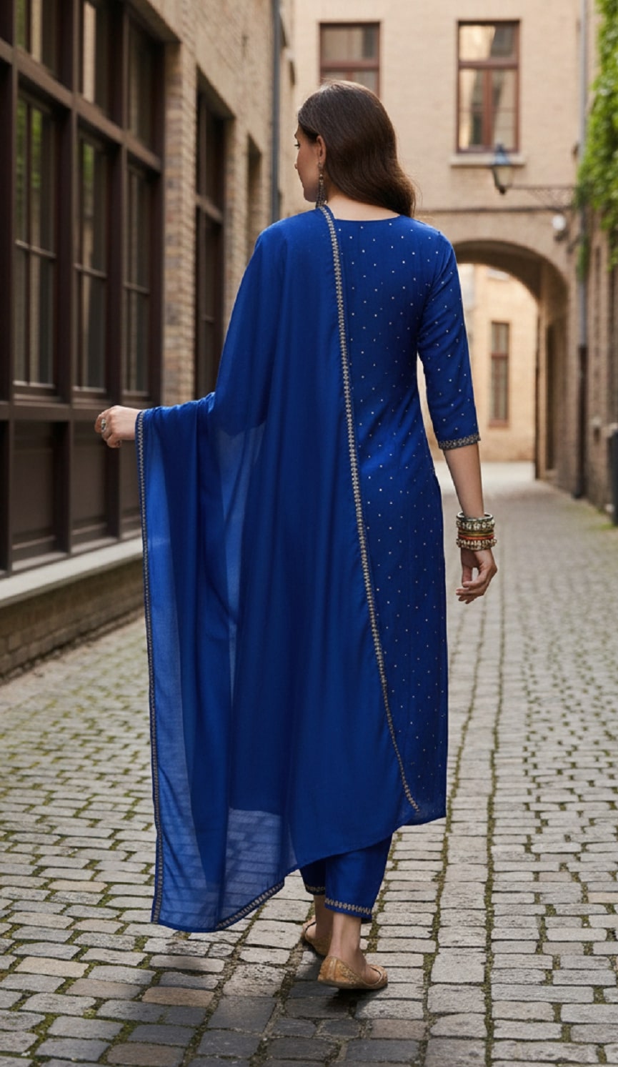 Navya Kurti 234 Vichitra Silk Kurti Set